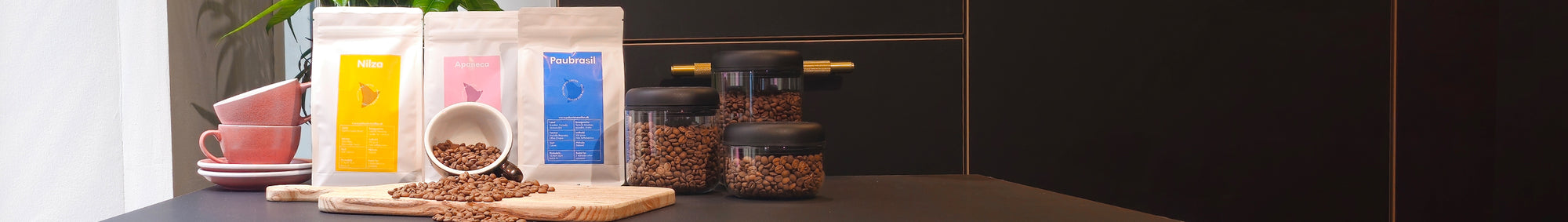 Mørkristede kaffebønner